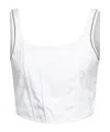 Brunello Cucinelli Patchwork Decorative Corset In White