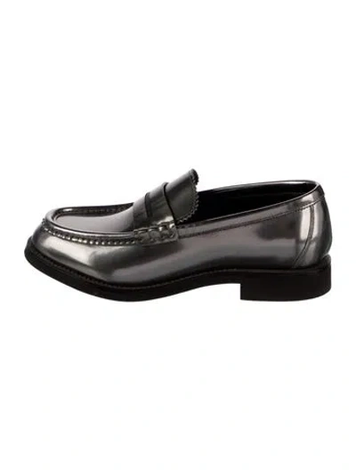 Pre-owned Brunello Cucinelli Patent Leather Loafers In Black