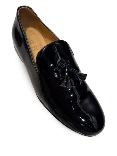 Brunello Cucinelli Patent Loafers In Black