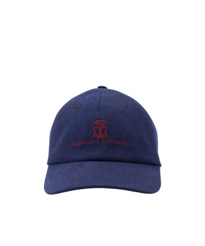 BRUNELLO CUCINELLI BRUNELLO CUCINELLI LOGO-EMBROIDERED BASEBALL CAP