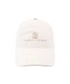 Brunello Cucinelli Pattern Hat In White