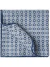 Brunello Cucinelli Pattern-print Pocket Square In Blue