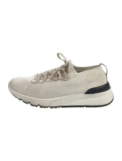 Pre-owned Brunello Cucinelli Patterned Athletic Sneakers In Multi