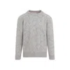 BRUNELLO CUCINELLI BRUNELLO CUCINELLI PATTERNED CREWNECK JUMPER