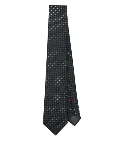 Brunello Cucinelli Patterned-jacquard Tie In Blue