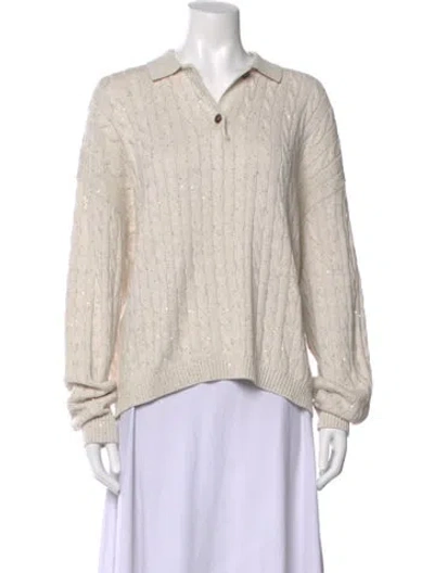 Pre-owned Brunello Cucinelli Patterned Long Sleeve Polo