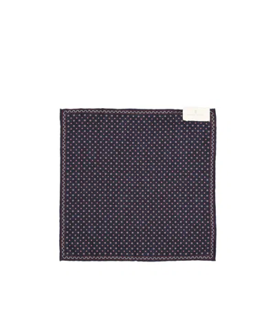 Brunello Cucinelli Patterned Pocket Square In Blue