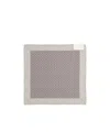 Brunello Cucinelli Geometric-print Poquet Square In Gray
