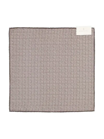 BRUNELLO CUCINELLI WOVEN POCKET SQUARE