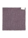 Brunello Cucinelli Geometric-pattern Pocket Square In Gray