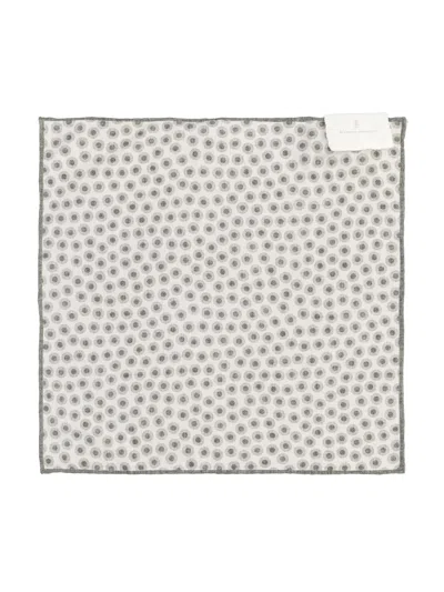 BRUNELLO CUCINELLI POLKA-DOT POCKET SQUARE