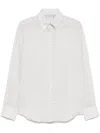 Brunello Cucinelli Patterned Shirt In Grey