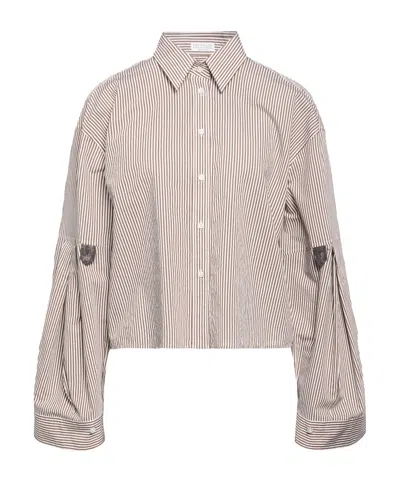 Brunello Cucinelli Patterned Shirts  Blouses In Nude