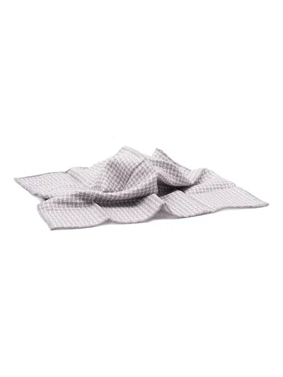 Brunello Cucinelli Patterned Silk Scarf In Gold