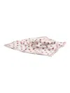 Brunello Cucinelli Patterned Silk Scarf In Gray