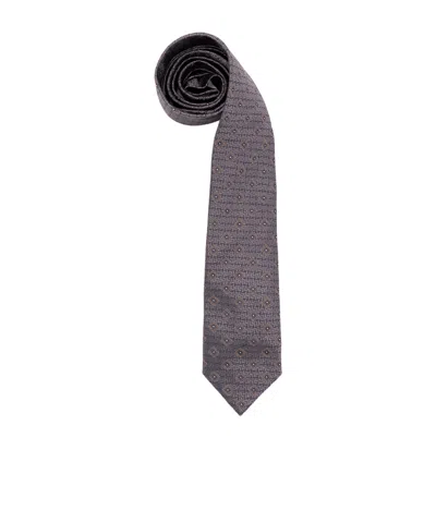 BRUNELLO CUCINELLI PATTERNED SILK TIE