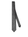 Brunello Cucinelli Necktie With Pattern In Gray