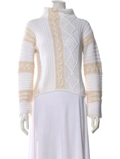 Pre-owned Brunello Cucinelli Patterned Turtleneck Sweater In Neutral
