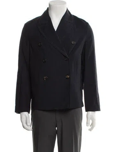 Pre-owned Brunello Cucinelli Peacoat In Blue