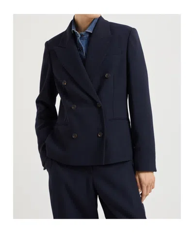 BRUNELLO CUCINELLI PEAK-LAPEL DOUBLE-BREASTED BLAZER