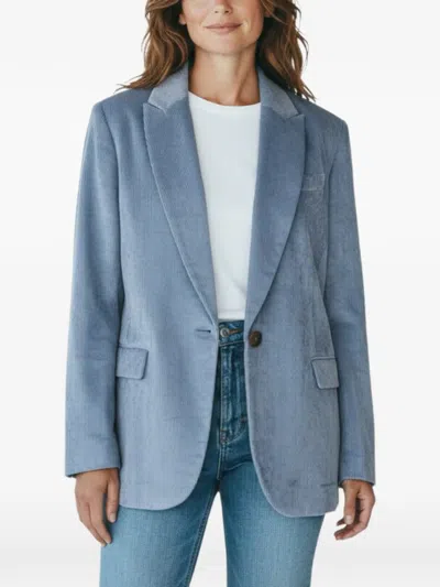 Brunello Cucinelli Tailored Viscose Blazer In Blue