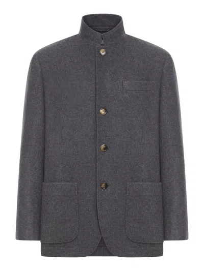 Brunello Cucinelli Peanut In Water Resistant Cashmere