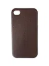 Brunello Cucinelli Pebbled Leather Iphone Case In Brown
