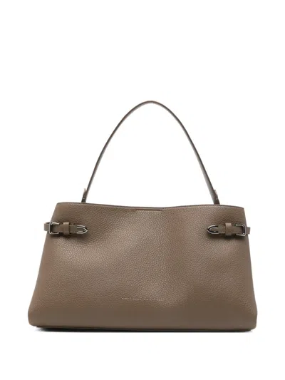Brunello Cucinelli Pebble-leather Tote Bag In Brown