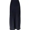 Brunello Cucinelli Women's Soft Techno Satin Fluid Pencil Skirt In Blue