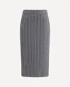 Brunello Cucinelli Pencil Skirt In Gray