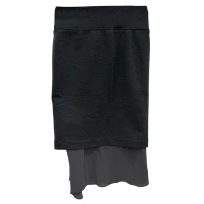 Brunello Cucinelli Pencil Skirt In Grey Wool In Multi