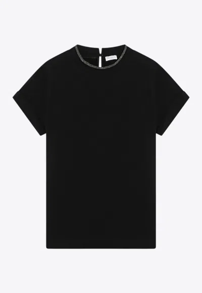 BRUNELLO CUCINELLI PENDANT CREWNECK T-SHIRT