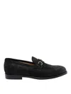Brunello Cucinelli Suede Penny Loafers With Round Toe And Buckle In Multi
