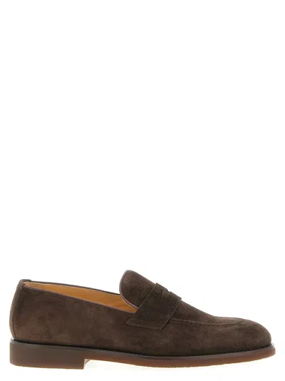 Brunello Cucinelli Penny Loafer Loafers In Brown