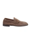 Brunello Cucinelli Suede Loafers In Marrone