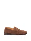Brunello Cucinelli Suede Loafer With Interwined Motif