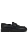 Brunello Cucinelli Polished-finish Loafers In Black