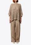 Brunello Cucinelli Perforated Oversized Sweater