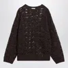 Brunello Cucinelli Sequin Embellished Linen-blend Sweater