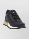 Brunello Cucinelli Performance Knit Sneakers Textured Sole In Blue