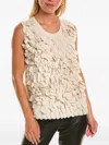 Brunello Cucinelli Petal Effect Sleeveless Top In Neutral