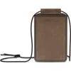 Brunello Cucinelli Logo-debossed Leather Case In Bark
