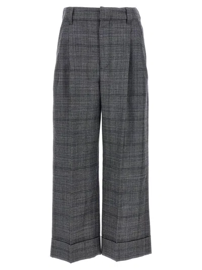 BRUNELLO CUCINELLI BRUNELLO CUCINELLI PIED DE POULE WOOL PANTS
