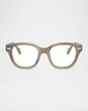 Brunello Cucinelli Pillow Blue Light Glasses In Neutral