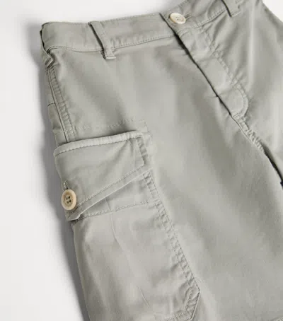Brunello Cucinelli Kids' Pima Comfort Cotton Cargo Shorts