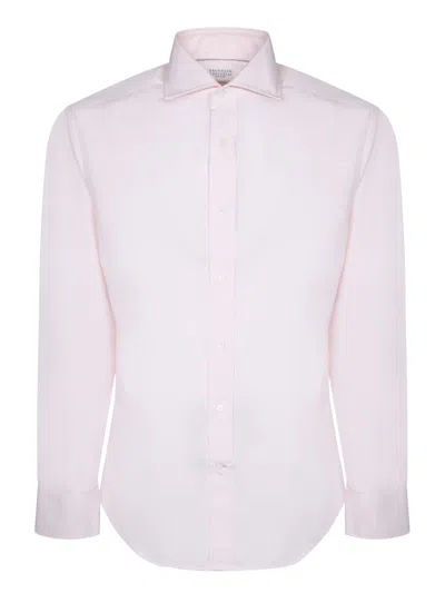 Brunello Cucinelli Pink Cotton Shirt