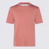 Brunello Cucinelli Men Pink Solomeo Crest T-shirt