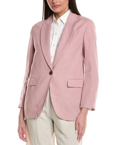 Brunello Cucinelli Single-breasted Blazer In Pink