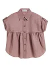 Brunello Cucinelli Pinpoint Shirt In Pink