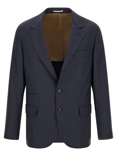 Brunello Cucinelli Pinstripe Batavia Blazer